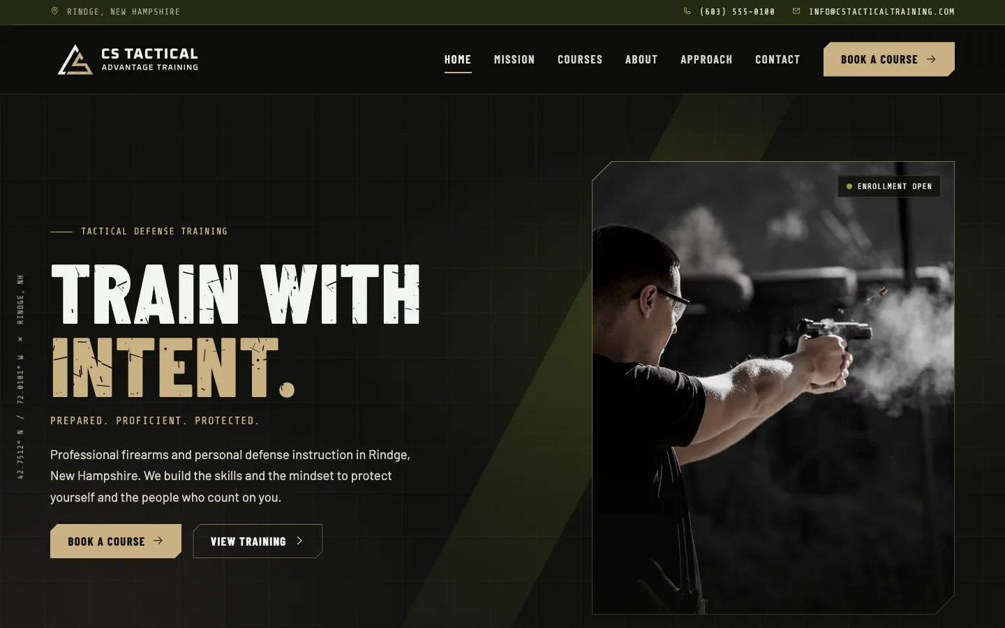 CS Tactical Advantage Training website homepage